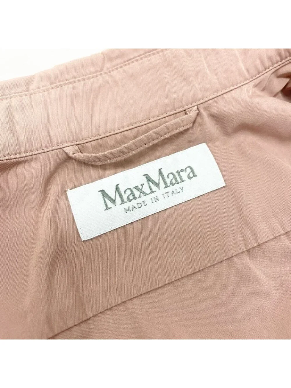 Max Mara Cropped Jacket Long Sleeve Shirt Chest Width Loose 40 Pink